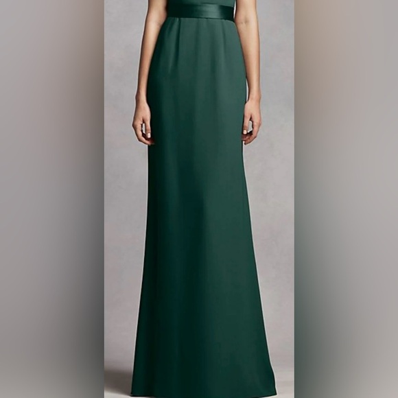 David's Bridal Deep Green Maxi Dress - Picture 6 of 12